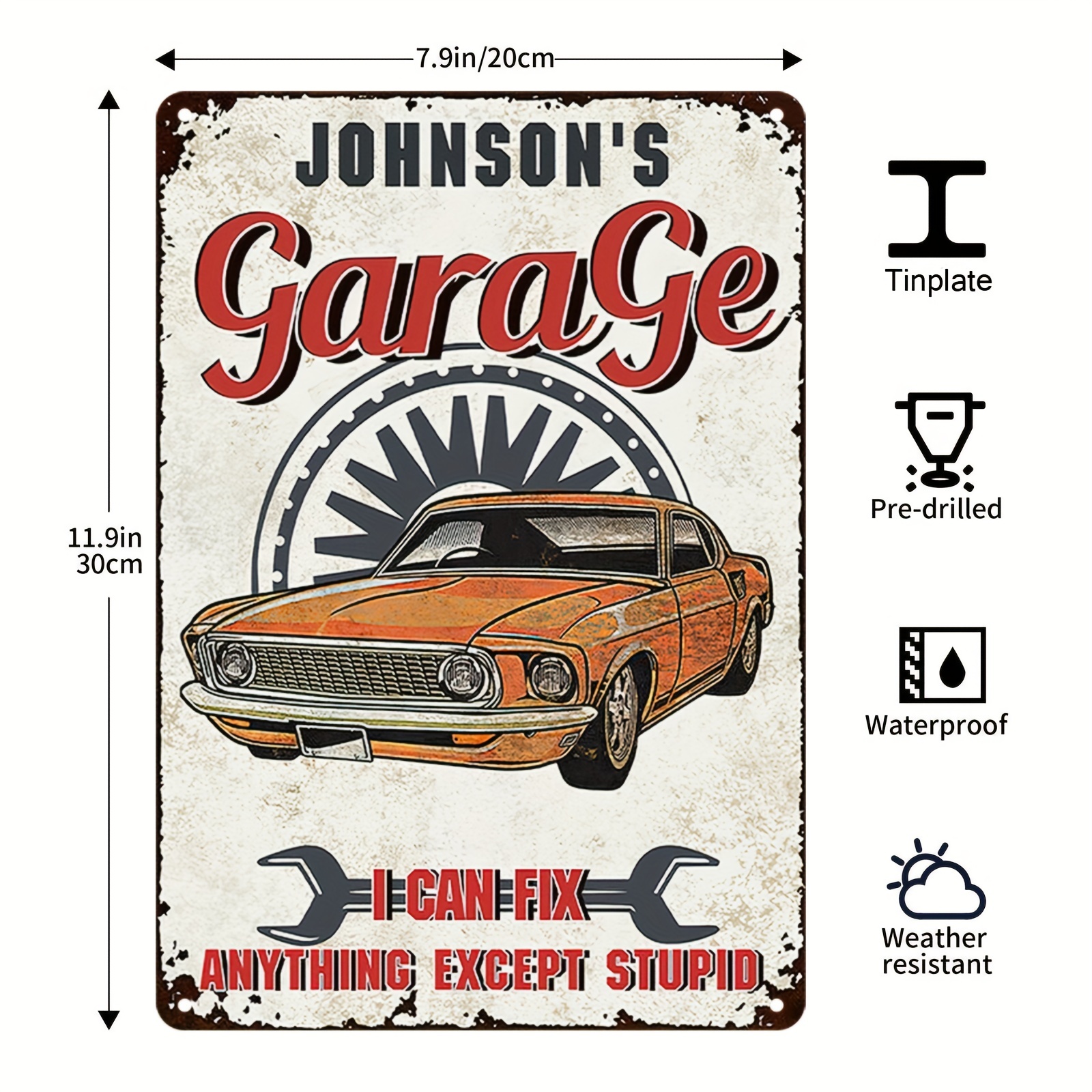 garage metal poster autos old car ads metal tin sign