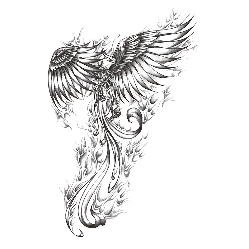 realistic angel wings tattoo