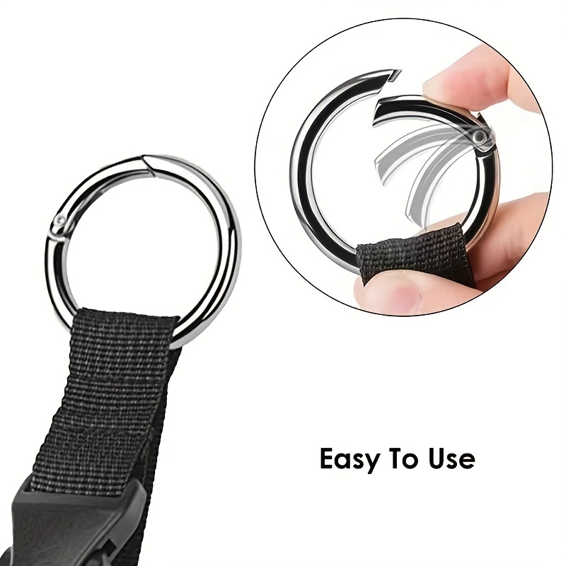 Portable Luggage Hanger Strap - Perfect For Carrying Clothes, Bottles &  Bags - Spring Plastic Buckle Release Holder - Temu