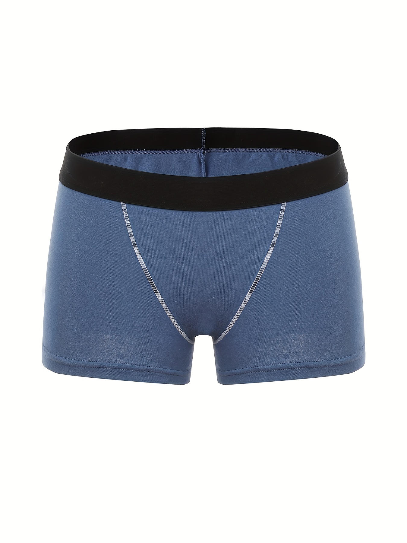 4 Pack Plus Size Boyshort Panties Set Solid Women's Underwear