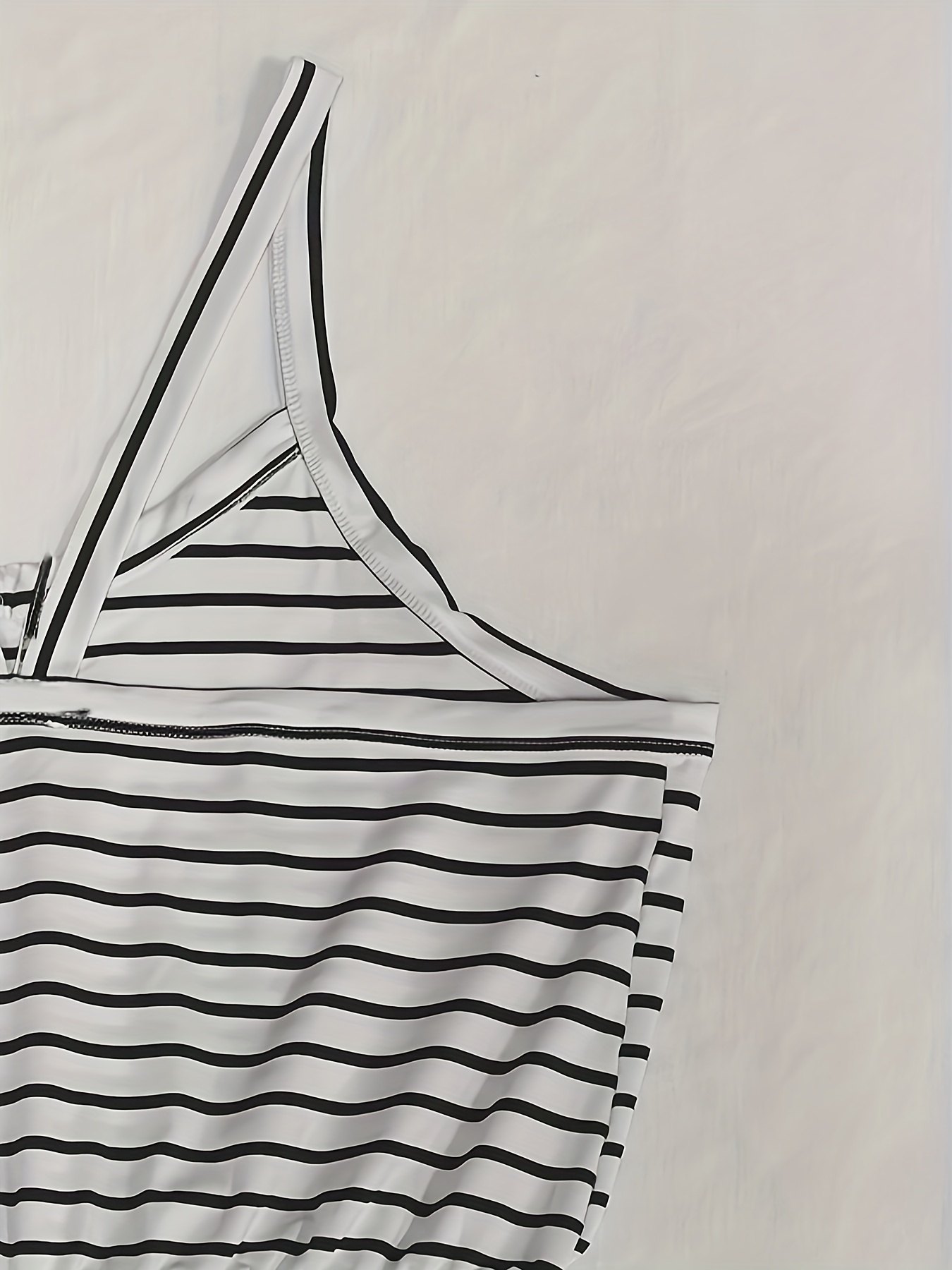 Striped Print Tank Jumpsuit Casual for Summer & Spring