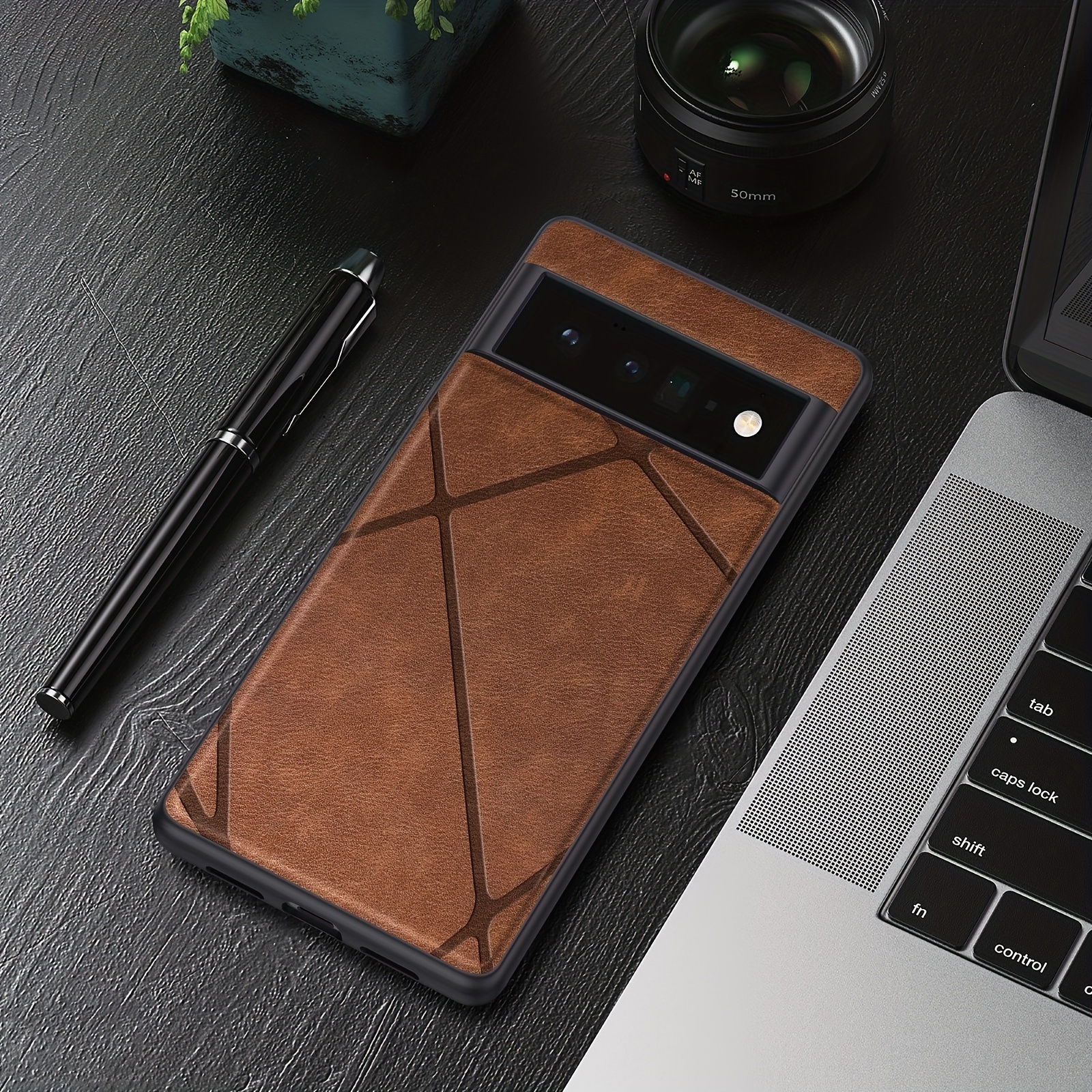 Case Google Pixel 6a Luxury Artificial Leather Business - Temu