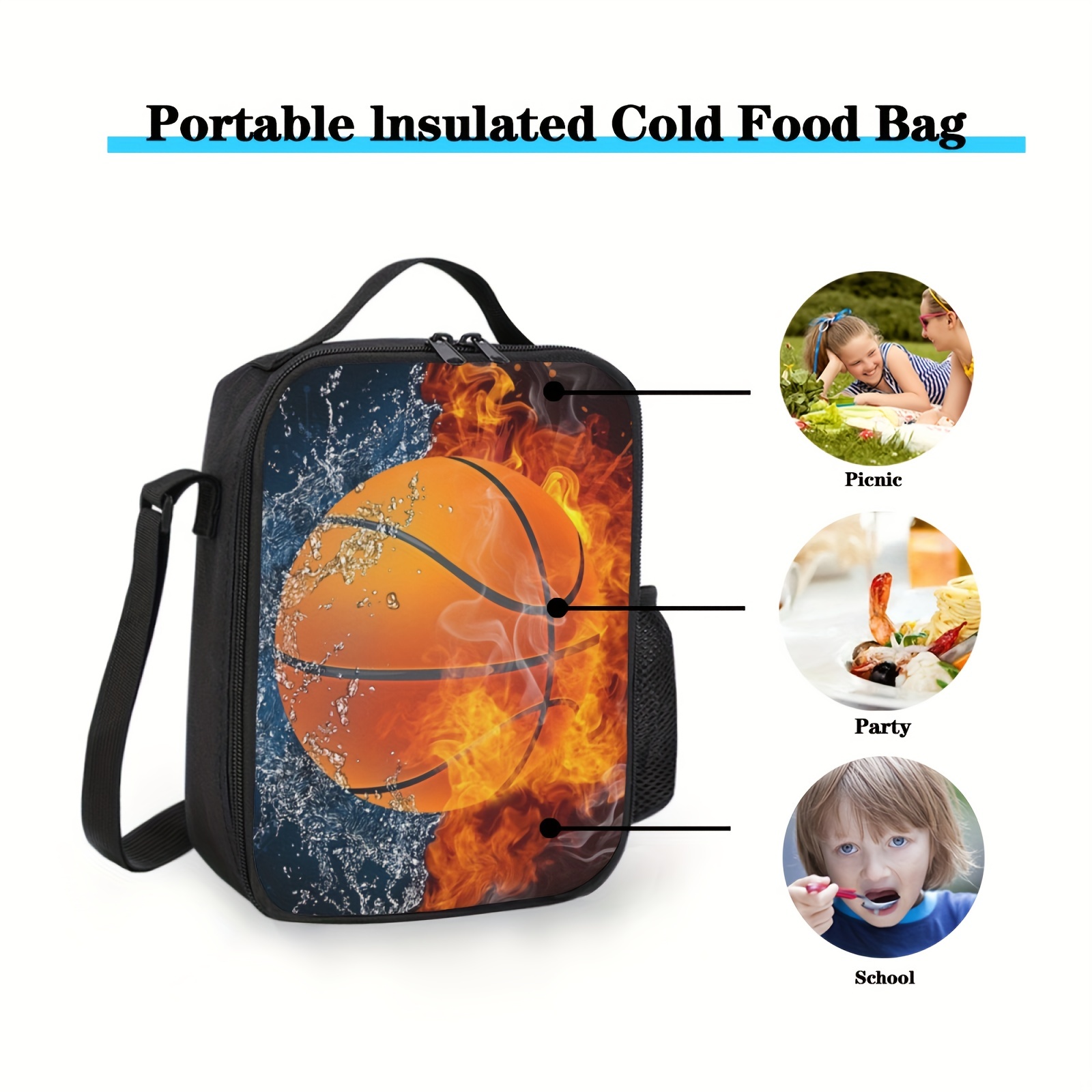 Insulated Lunch Bag, Thermal Handbag, Portable Lunch Box, Ice Pack Tote,  For Teenagers And Workers At School, Canteen, Back School, For Camping  Picnic And Beach, Home Kitchen Supplies - Temu United Arab