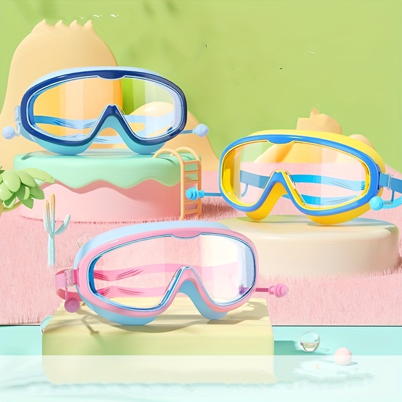  VALICLUD Gafas de natación de marco grande, gafas de natación  para niños, gafas de natación para bebés, gafas de natación para hombre,  gafas de natación para hombre, gafas UV, buceo, espejo