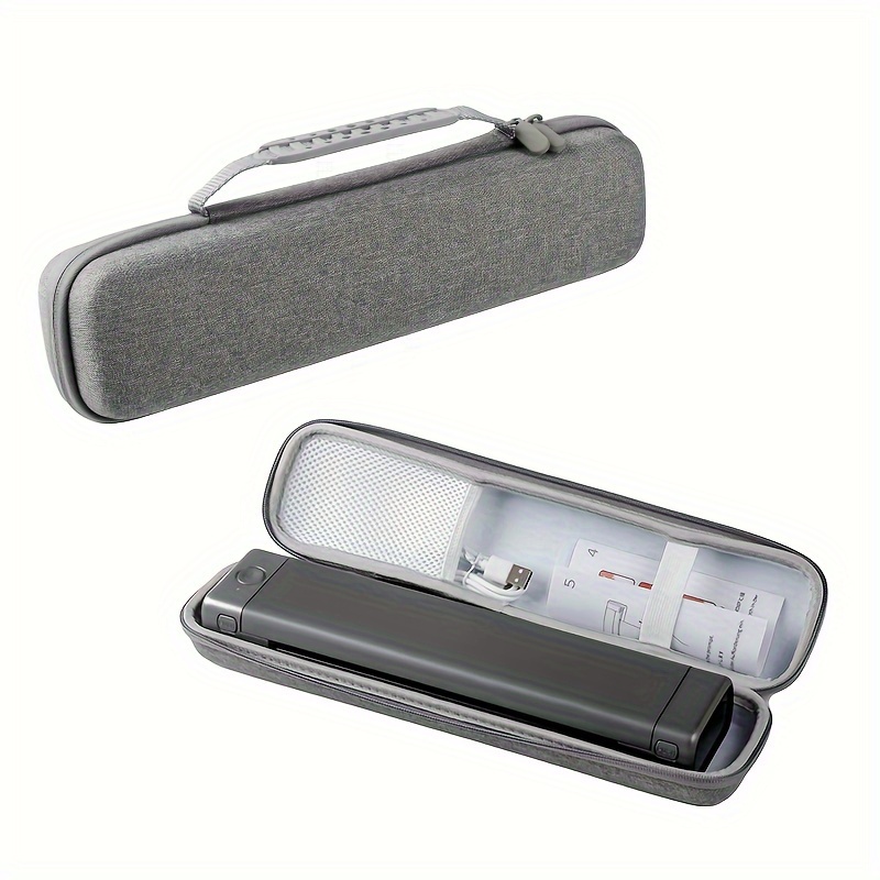 

Boîte de rangement spéciale pour machine portable A4, sac portable, adapté pour le transport en voyage, coque EVA grise légère, absorbant les chocs et imperméable