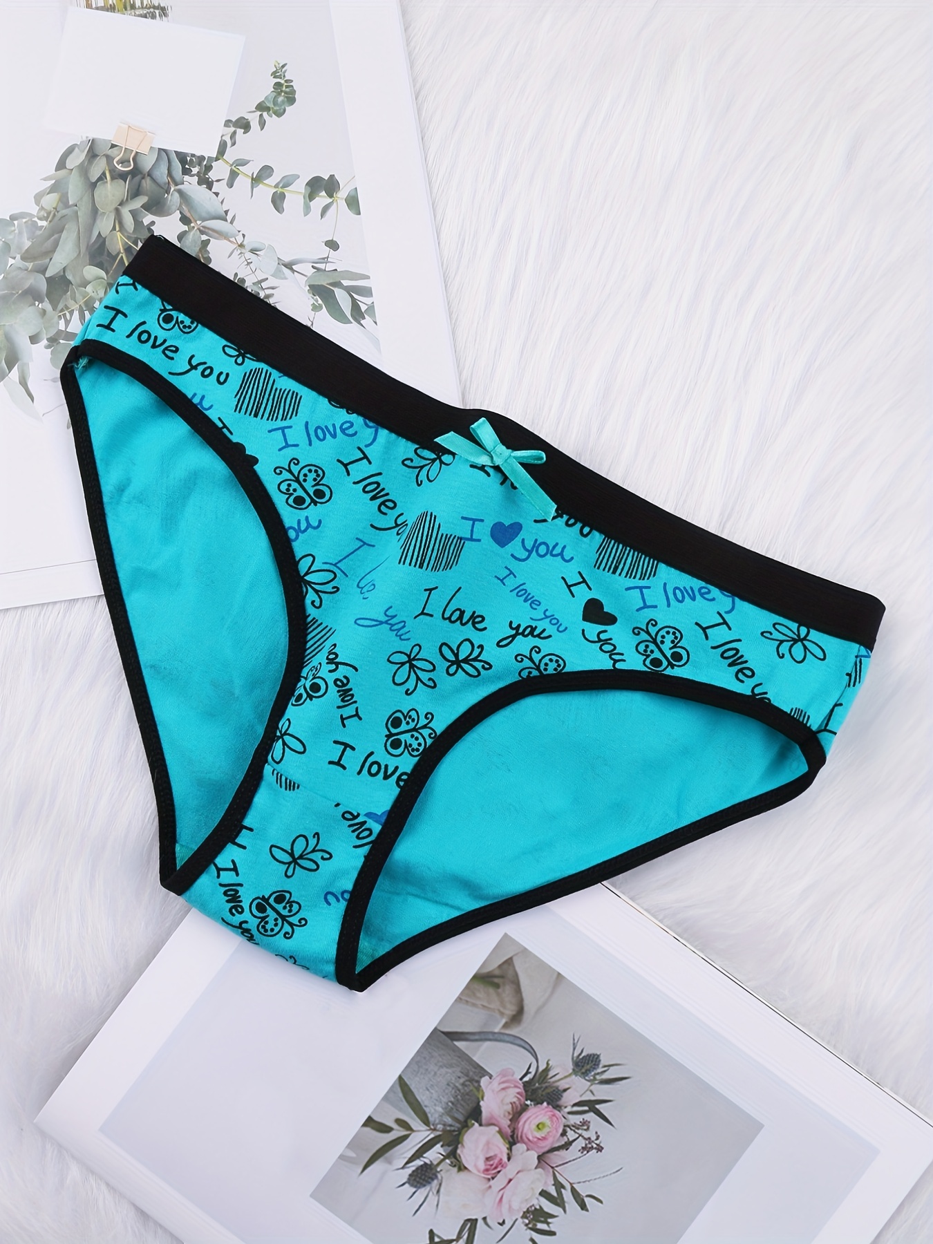 Female Sexy Briefs Underpants Underwear Breathable Butterfly Comfortable