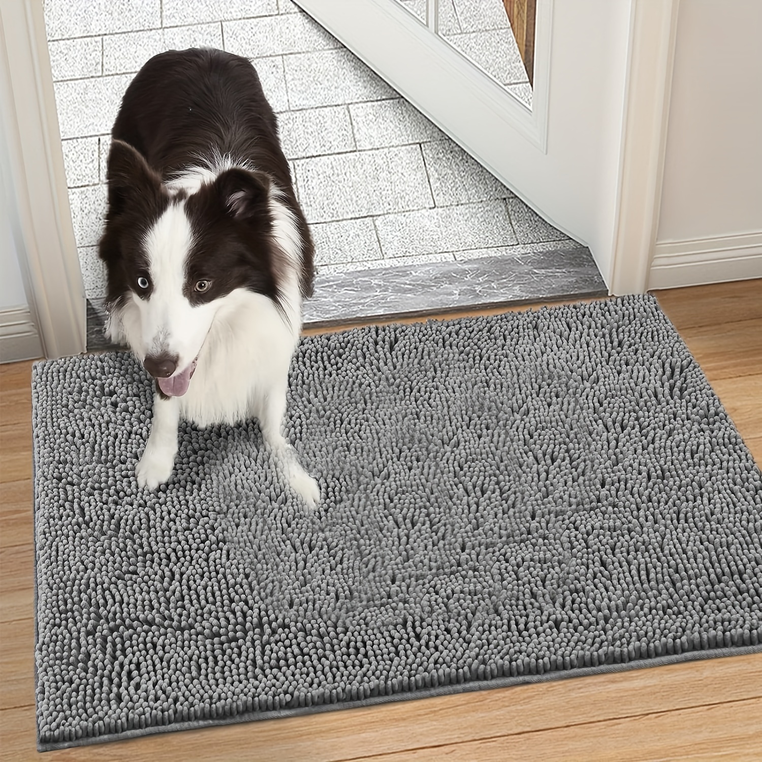 Indoor Door Mat Pet Mat Mud And Dirt, Super Absorbent Doormats For Muddy  Shoes Dog Paws, Non Slip Welcome Floor Mats For Home Front Back Door - Temu