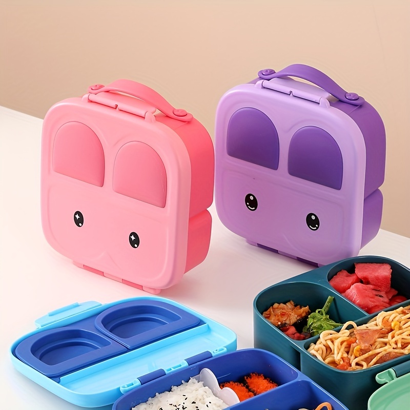 Divided Lunch Box Portable Lunch Box Microwave Safe - Temu
