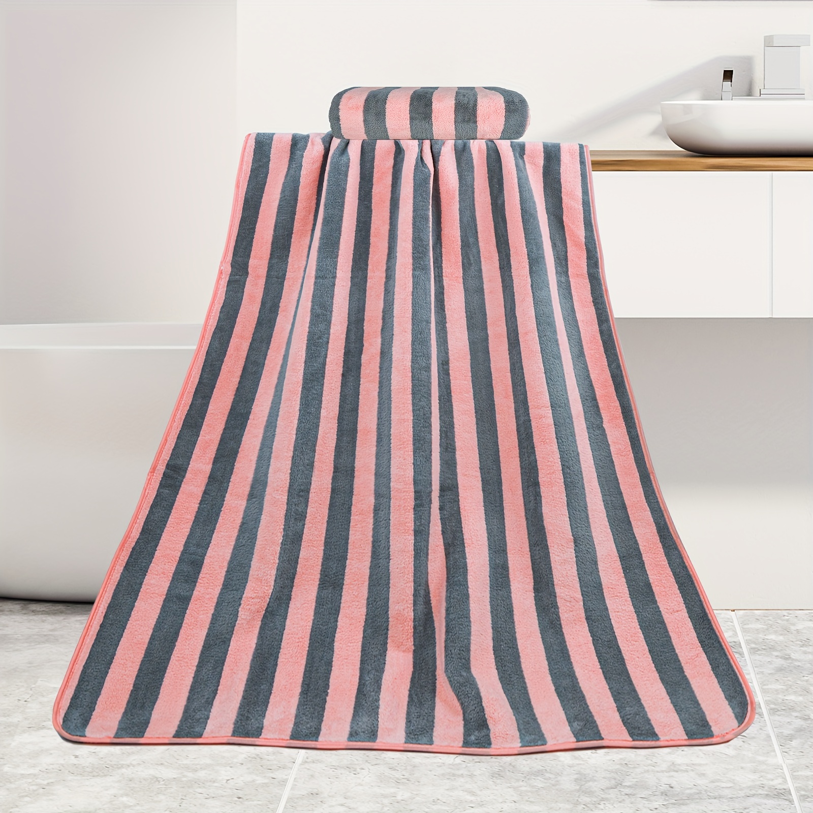Microfiber Bath Towel Set Lightweight Quick Drying - Temu
