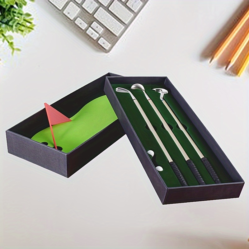 Golf Pen Gift Set Cool Office Gadgets Desk Accessories for Men Boss Dad  Golfers Him Coworkers - Mini Golf Club Pens Unique Desktop Games Novelty  Table Top Toys Fun Adult Birthday Gift 