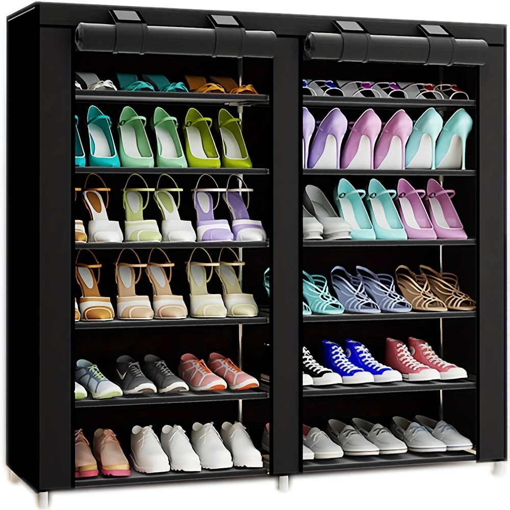 7-Tier Portable Shoe Rack Organizer,Storage Cabinet Stand
