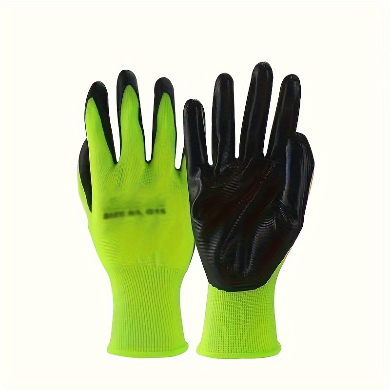 Safety Gloves Construction, Gloves Work Resistant Rubber