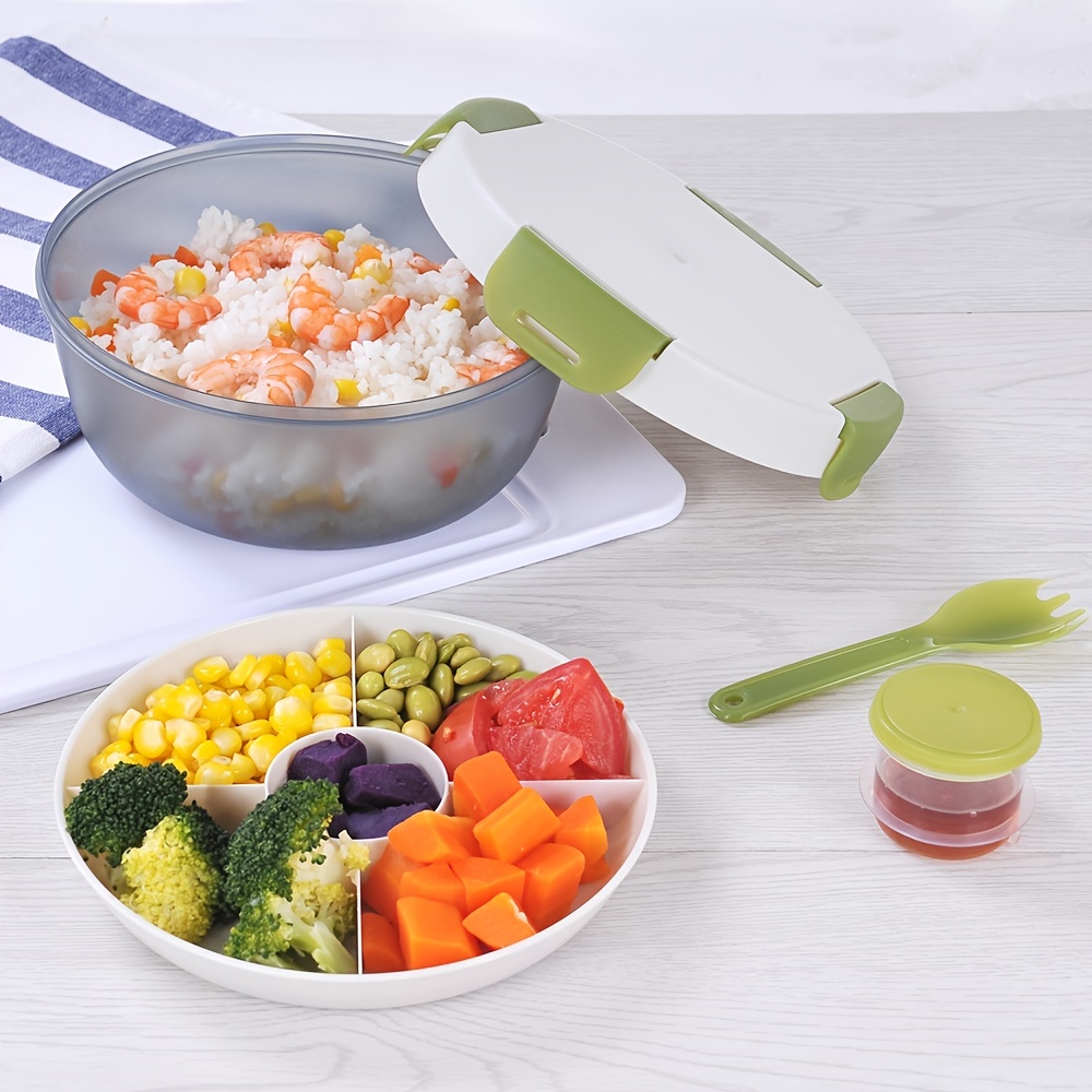 Salad Lunch Container 2L Large Capacity Bpa Free Salad Lunch Box