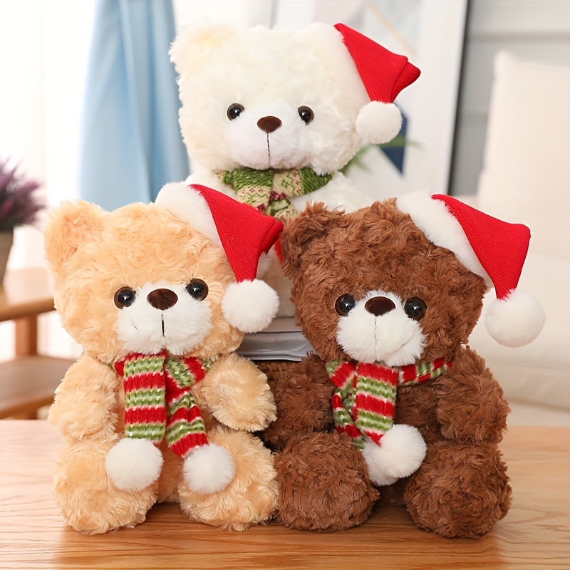 30/40cm Sweater Bear Plush Doll Cute Stuffed Animals Teddy Bear Plushies  Doll Anime Soft Kids Toys for Girls Kawaii Room Decor