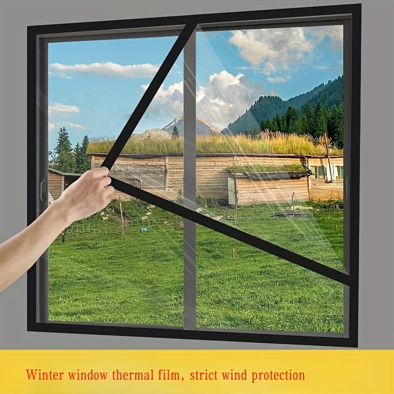 Film isolant thermique transparent pour fenêtre - Coupe-vent