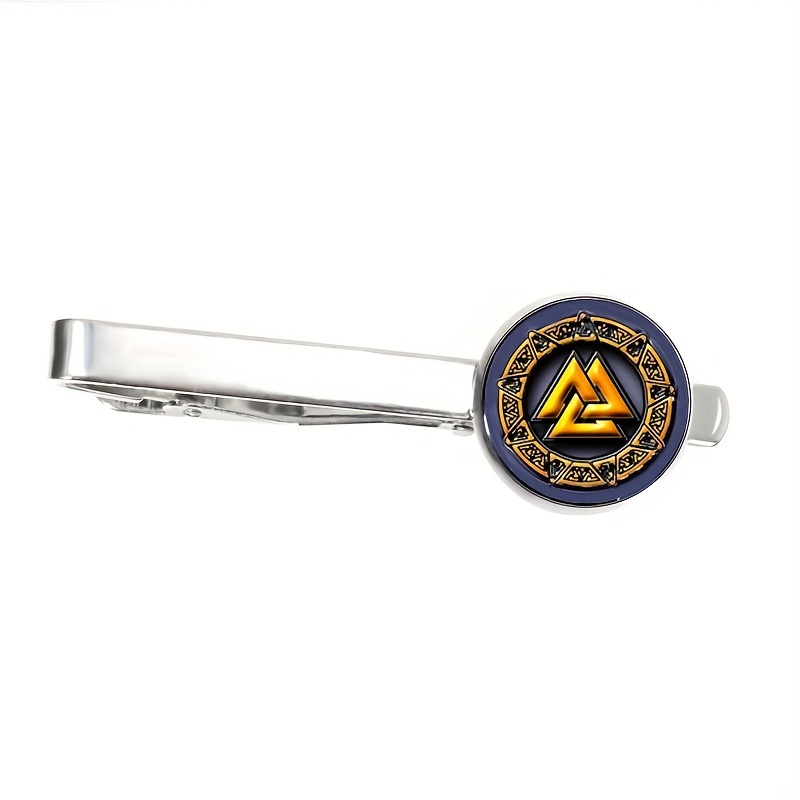 Viking Norse Tie Clip Cufflinks And Tie Clip Glass Image Men Gift