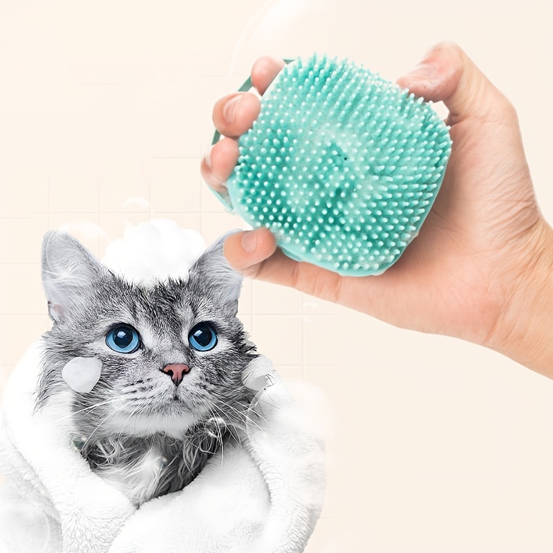 Pamper Your Pet With This Soft Silicone Dog Cat Bath Brush - Temu