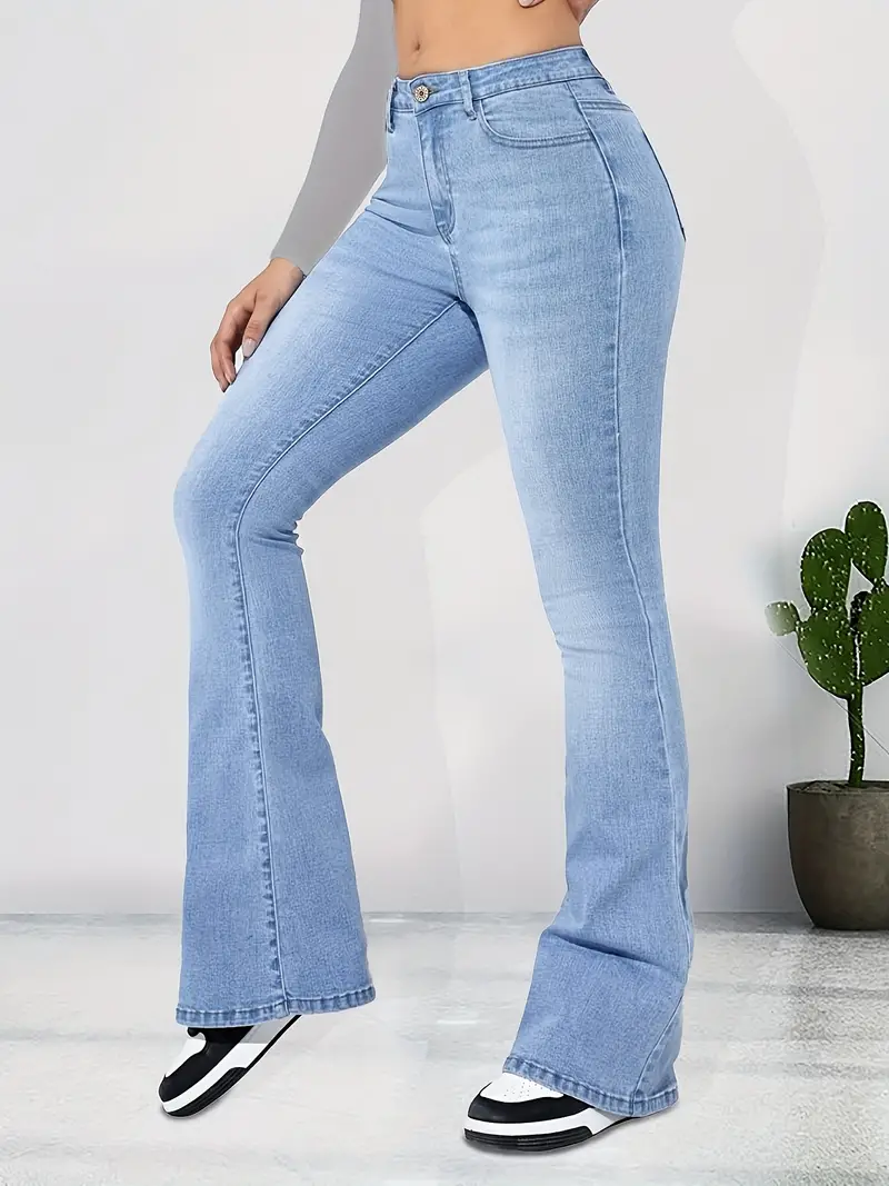 Flared Jeans High Waisted - Temu Canada