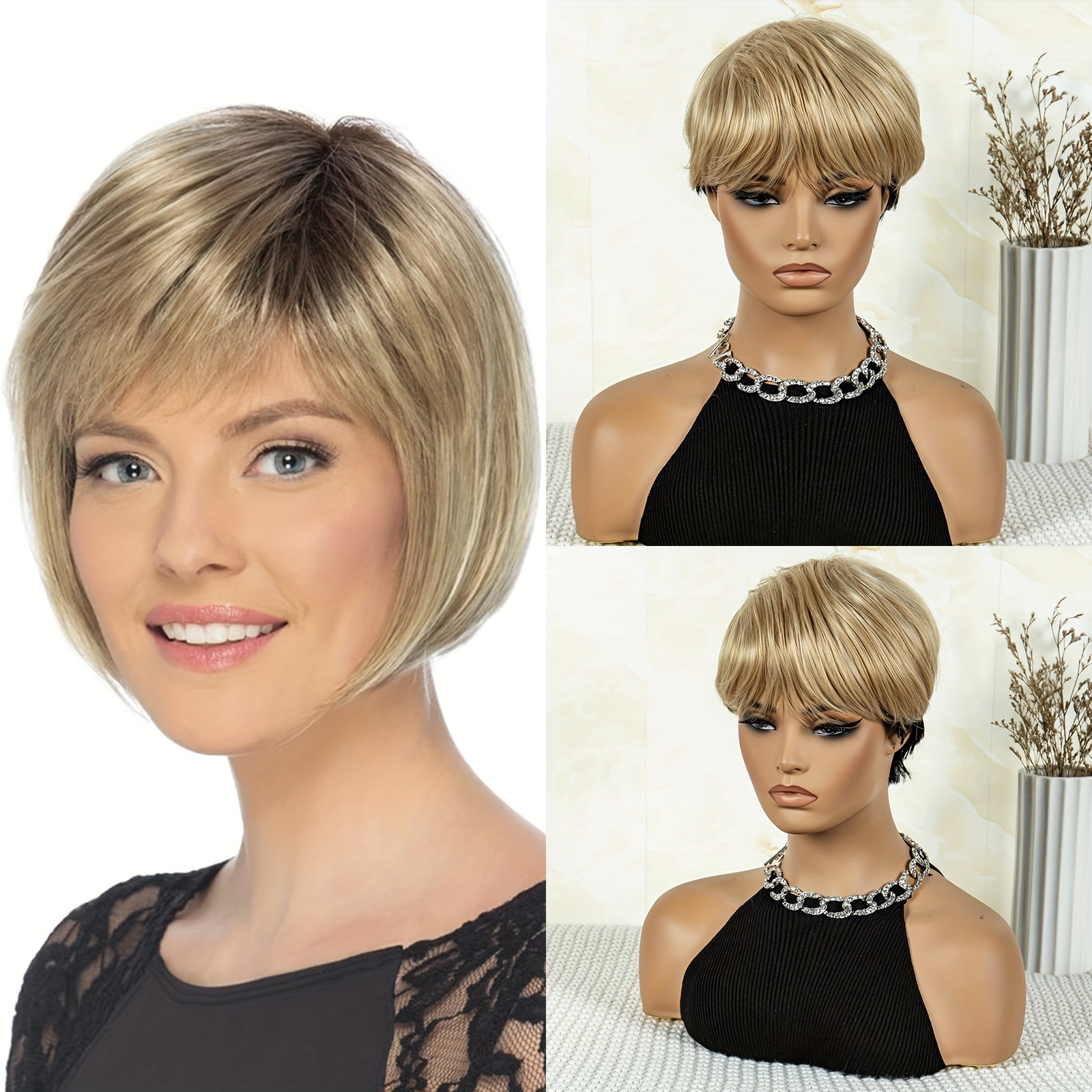 Elegant Bob Blonde Wig for Women