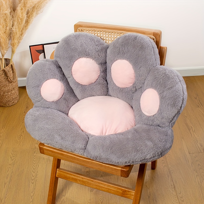 Seat Cushion, Cat Paw Cushion, Cute Seat Cushion, Lazy Susan Plush Jacket  Wrapped Pp Cotton Composed Of Bear Paw Chair Pad, For Office Chairs Game  Chairs Home Decoration, Accessories - Temu