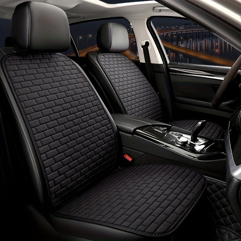 Universal Size Flax Linen Car Seat Cover Set