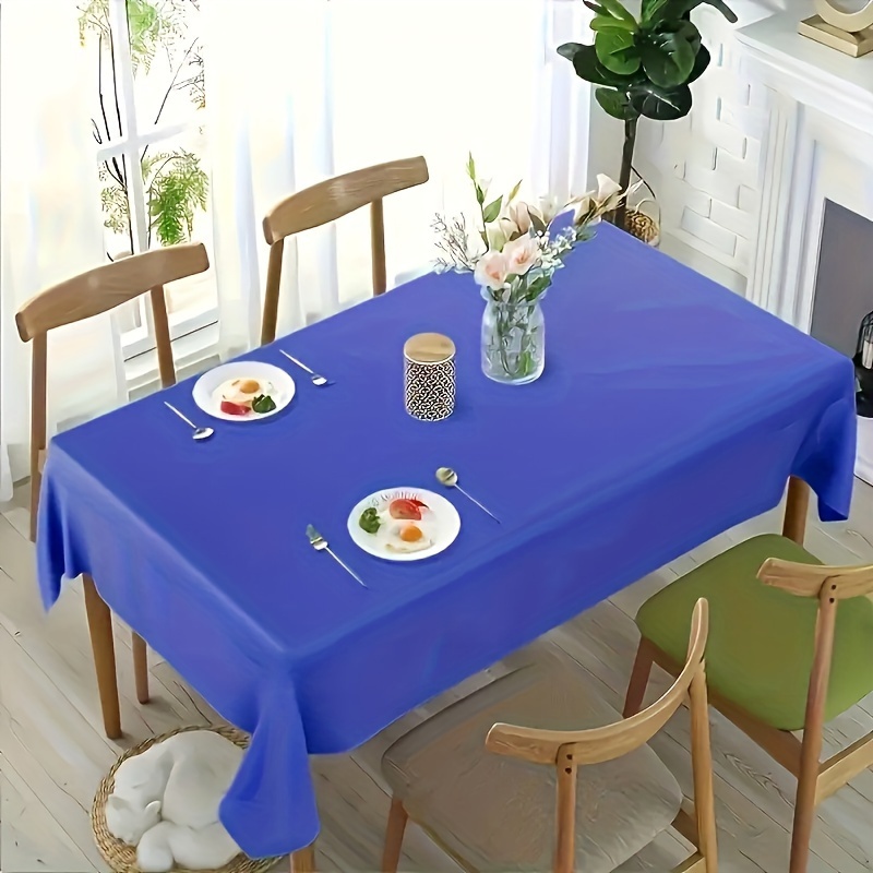 Mantel desechable impermeable para mesa de comedor, cubierta de