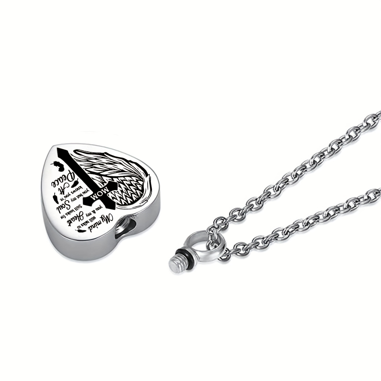 Guitar pick clearance urn necklace