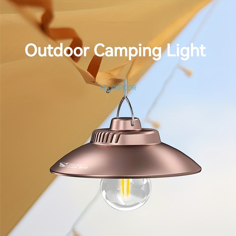 Led Camping Lantern, Retro Rechargeable Hanging Light With Warm Lighting, Battery  Powered Ipx4 Waterproof Portable Tent Lamp For Outdoor - Temu