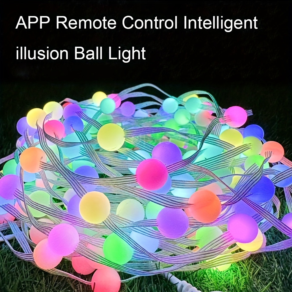 Intelligent Multicolor Fairy Lights String IP65 Waterproof LED