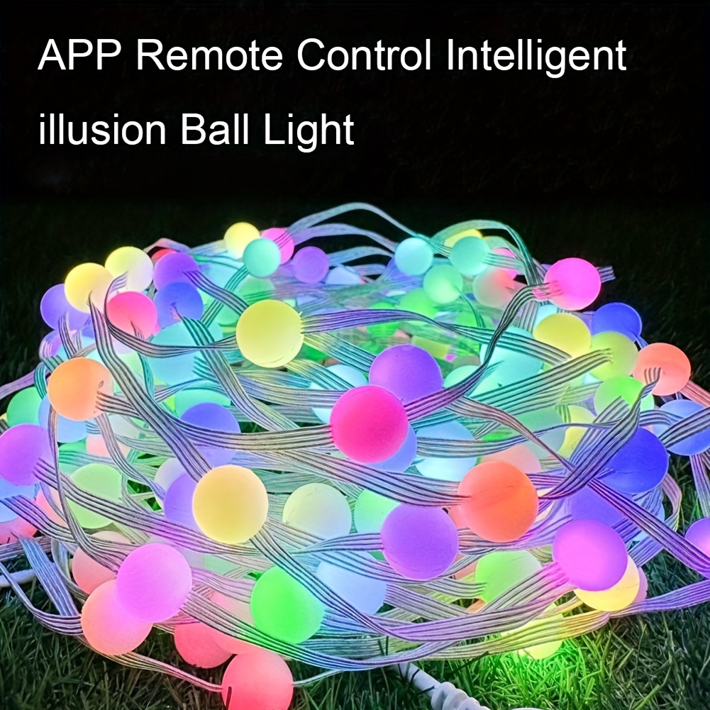 USB Smart Music Remote LED Ball Fairy String Lights Garland