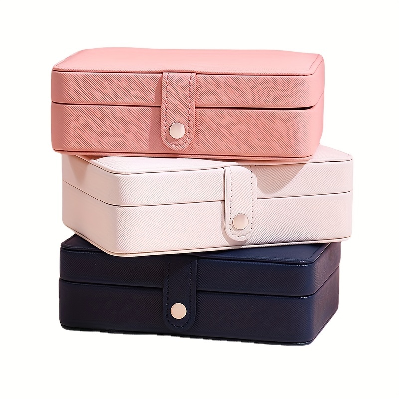 Double Layer Portable Jewelry Box Storage Case