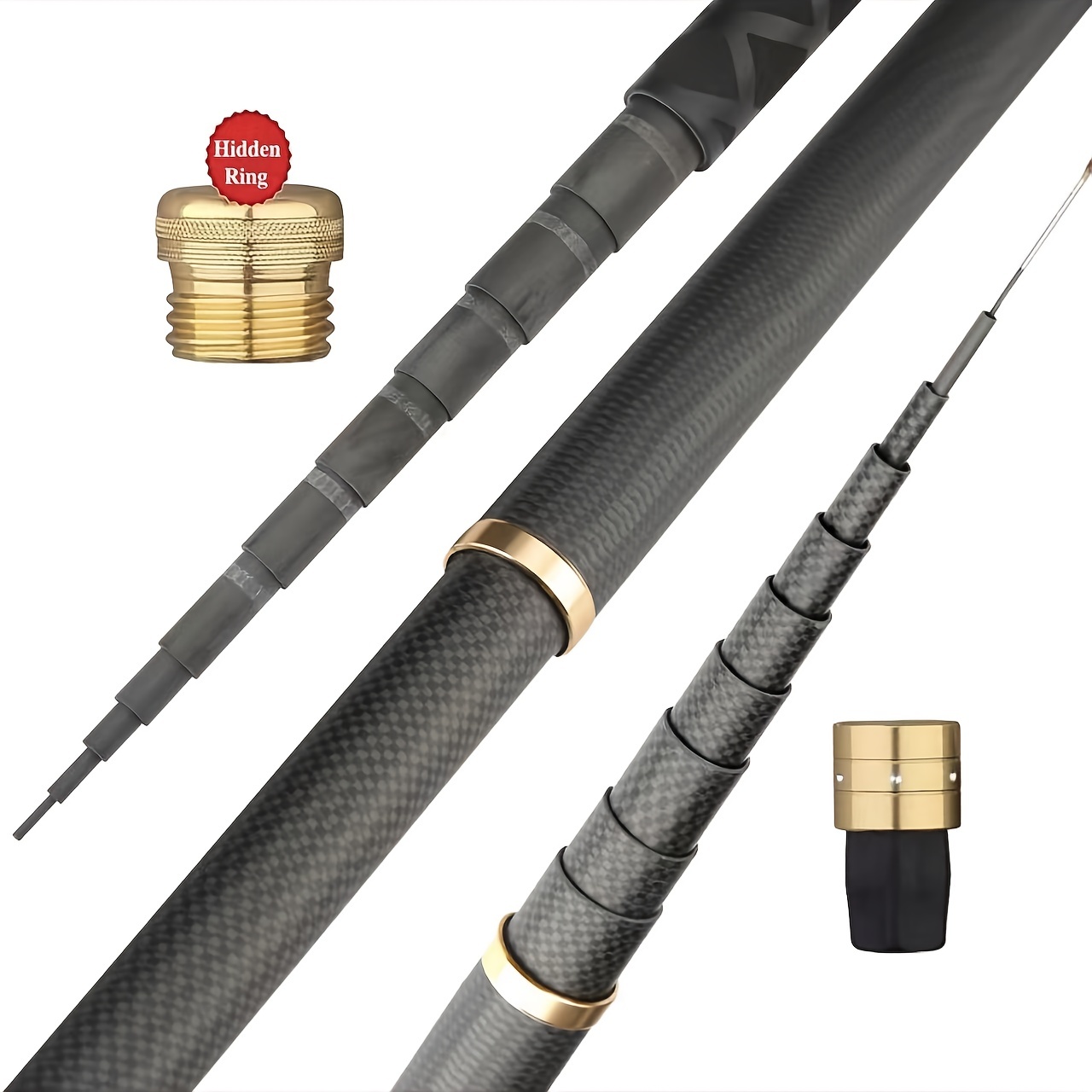 Ultralight Carbon Fiber Fishing Rod - Telescopic Spinning Casting Rod for  Outdoor Fishing, Professional Grade
