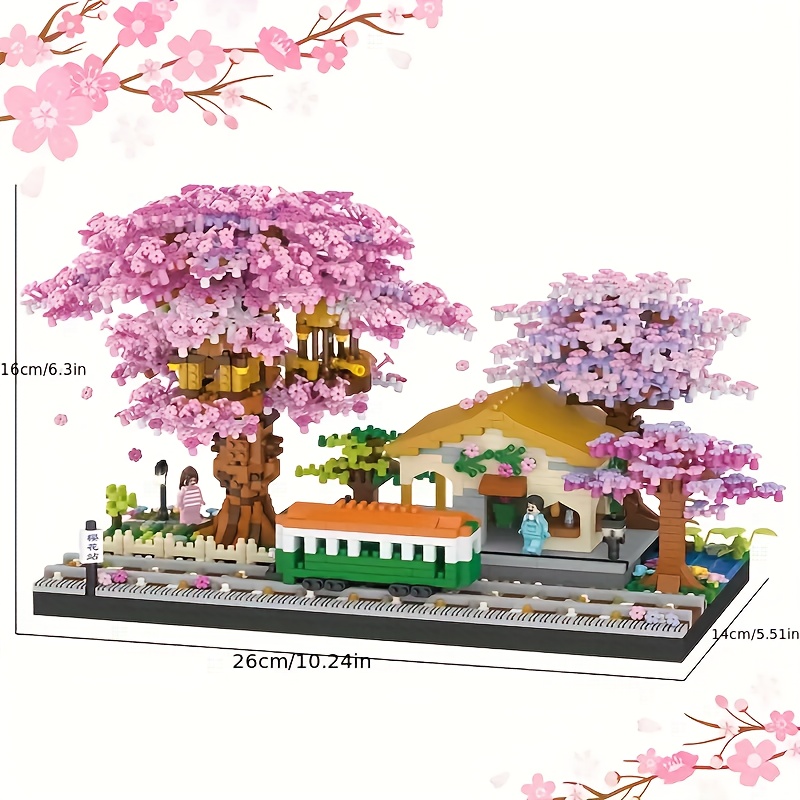 2028pcs Bloques Construcción Casa Árbol Sakura Rosa - Juguetes Bricolaje  Flor Cerezo, No Compatibles Juegos ) - Juguetes - Temu Chile