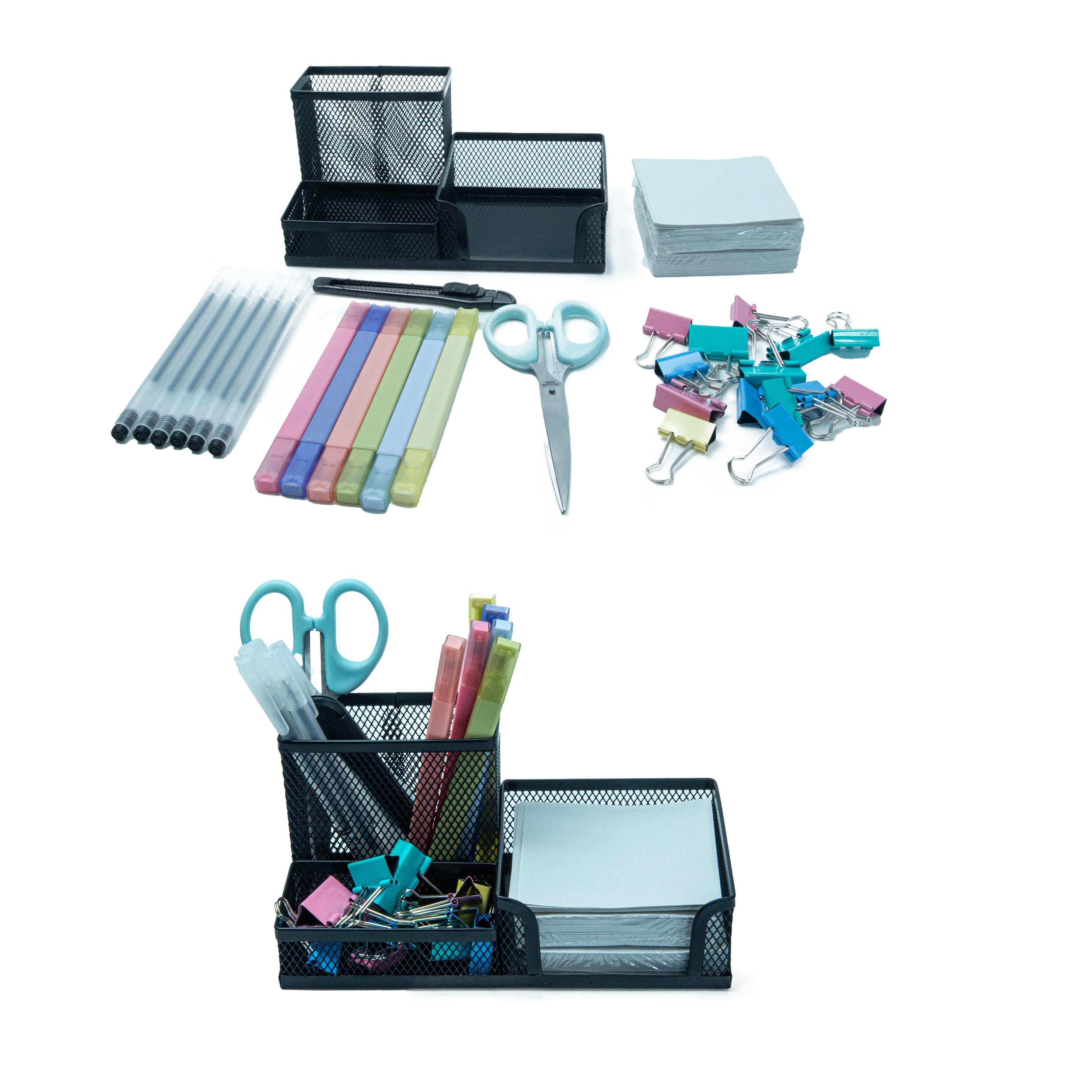 Desk Organizer Cute Desk Caddy Mesh Desk Accessories Office Supplies