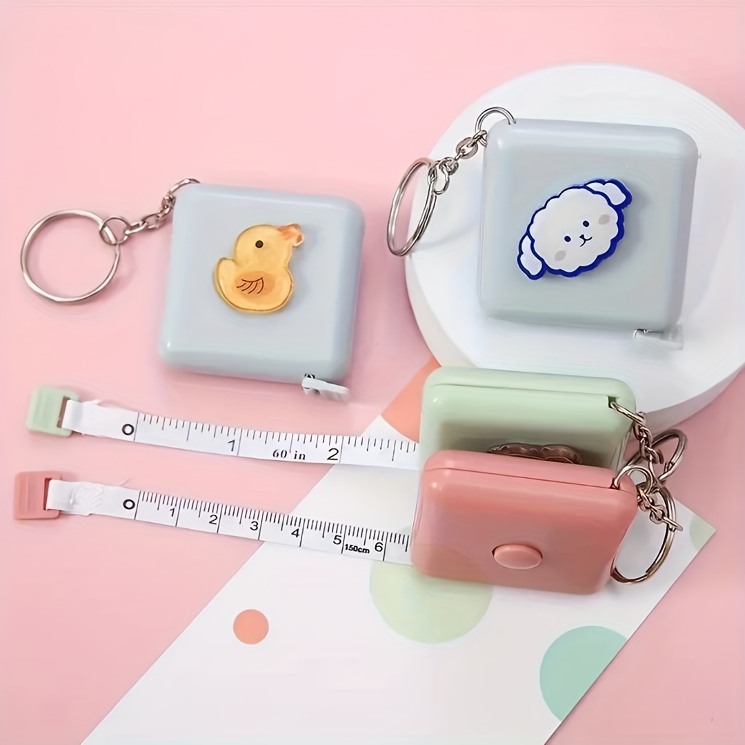 1pc Cute Compact Plastic Body Measuring Tape With Measurements Including  Bust, Hips, Waist, Height, Ideal For Sewing Tailor Seamstress