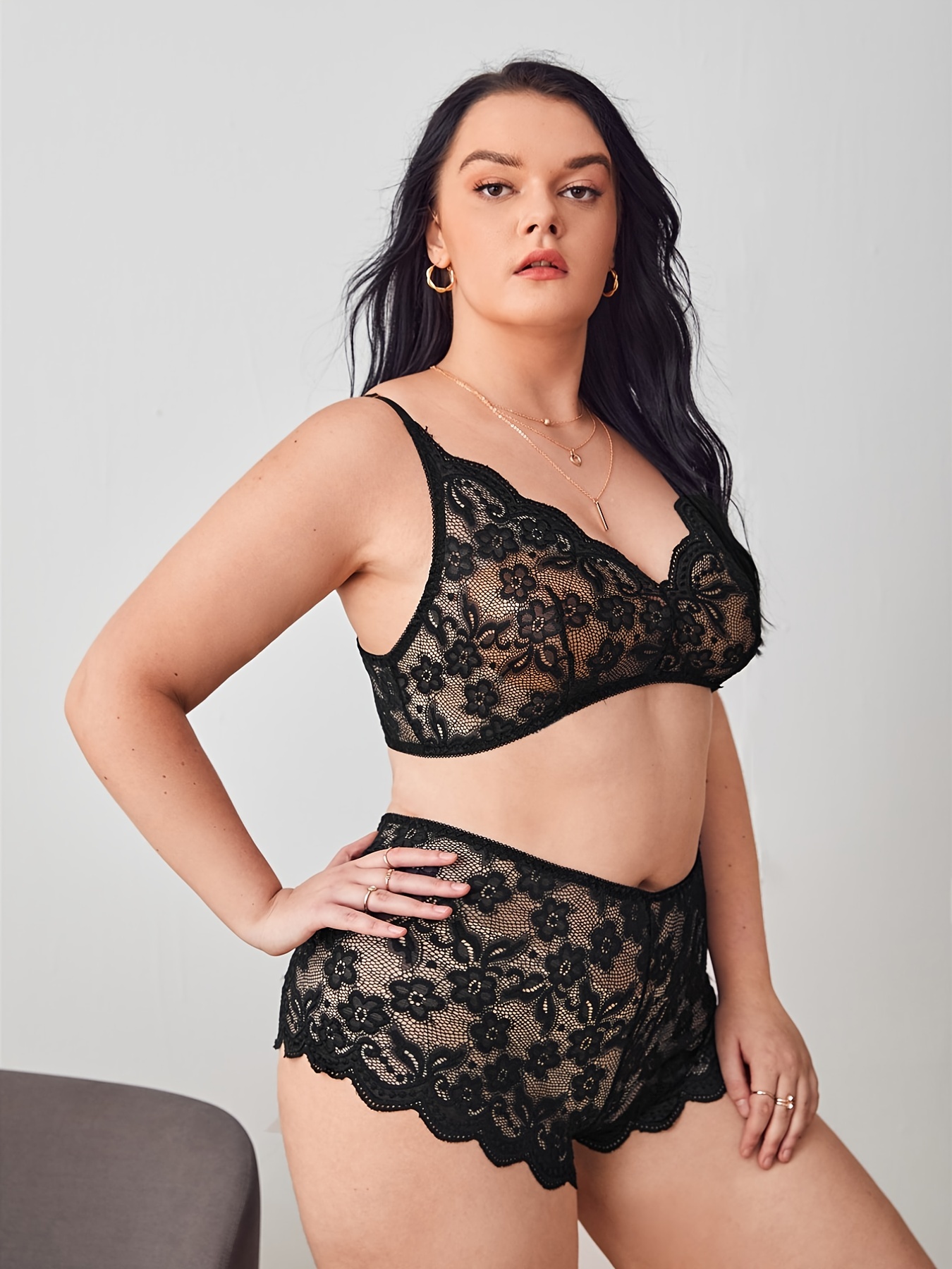 Produktbild von Sexy Spitze Oberschenkel Hohe Strümpfe Frauen Transparente Hohe