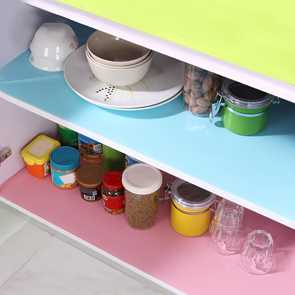 Drawer Liners, Kitchen Shelf Liner 23'''' Kitchen Cupboard Cabinet Liner Adhesive Waterproof Washable Fridge Slip Mats, Size 23'''', Size: 60x150CM