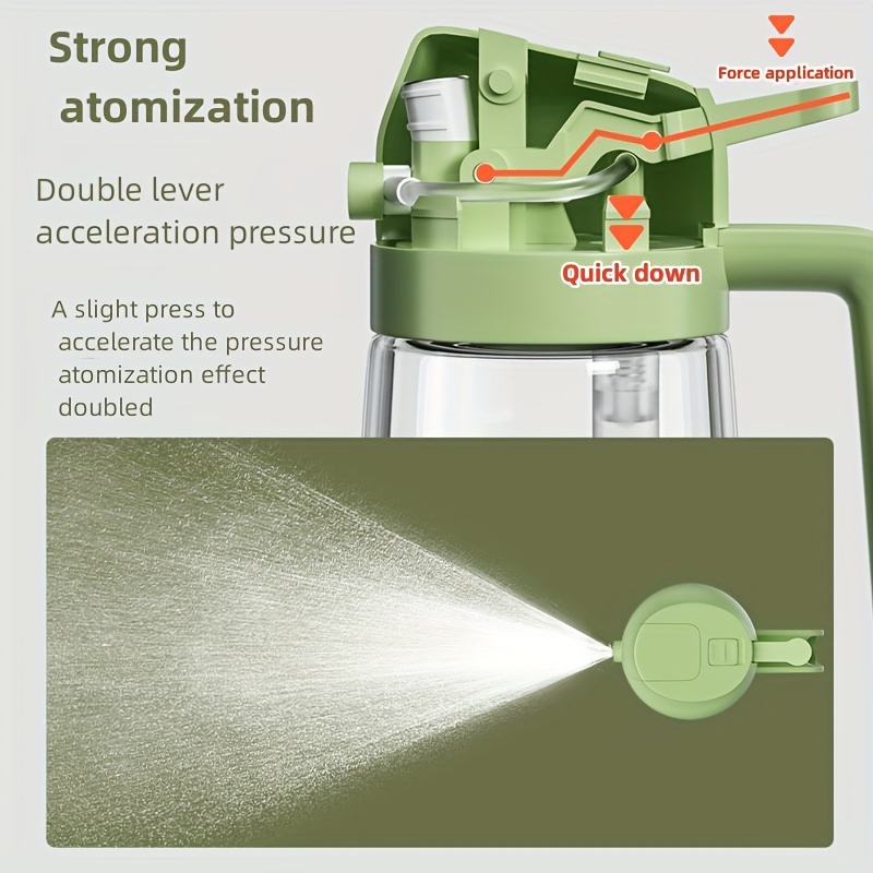 1pc, Bouteille D'huile En Verre À Double Usage Pour La Pulvérisation Et Le  Versement, Bouteille Verseuse D'huile D'olive, Distributeur De Sauce Soja,  Bouteille De Stockage D'assaisonnement De Cuisine, Distributeur D'huile,  Convient Pour