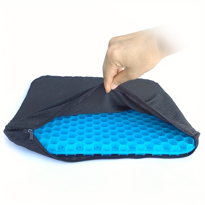 1pc Purple Thickening Gel Seat Cushion Breathable Honeycomb For Cool Down  Pressure Relief Back Tailbone Pain Home Office Car Chair Mat Accessories