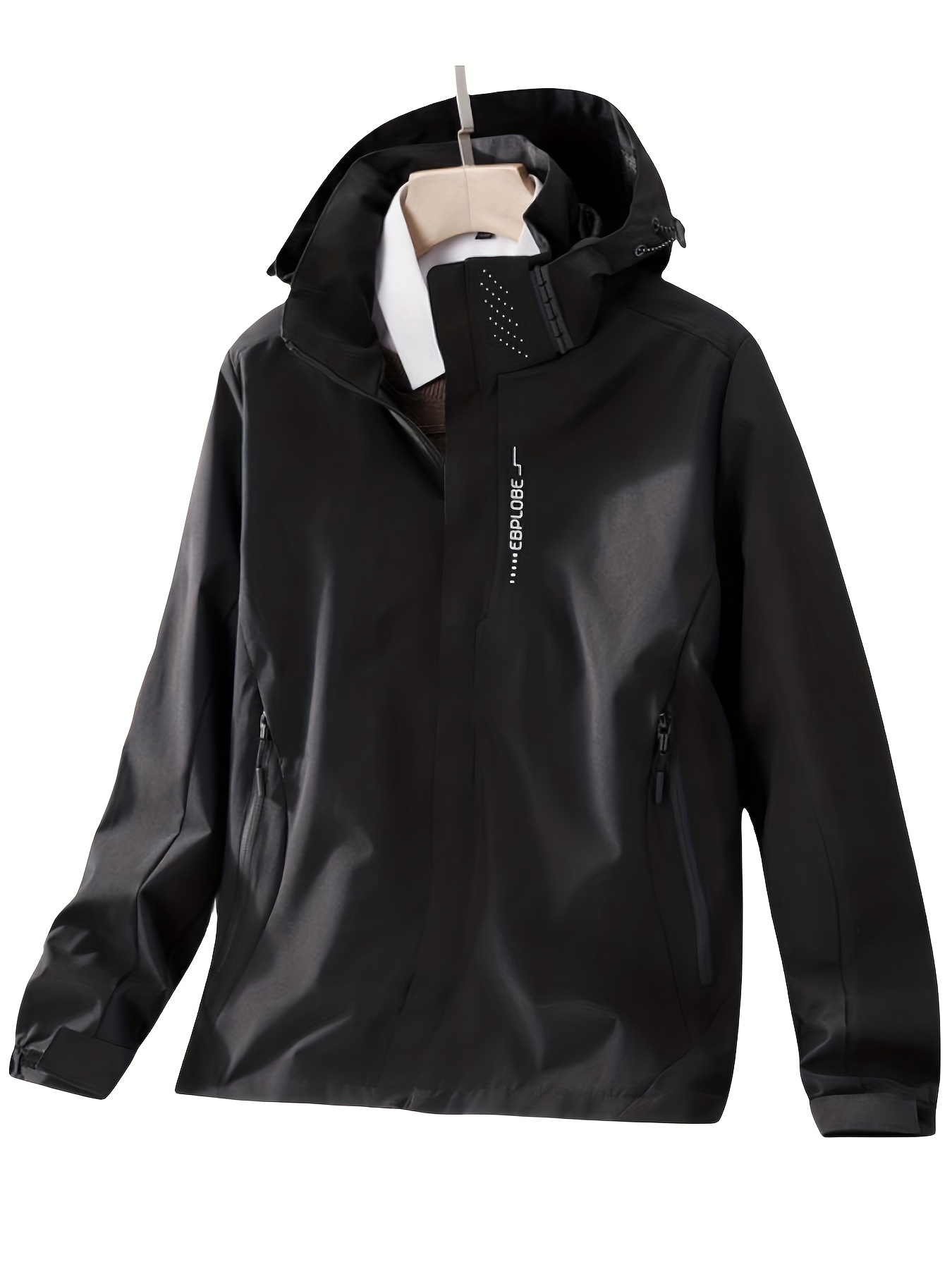 Men's Lightweight Waterproof Rain Jacket Shell Hooded - Temu