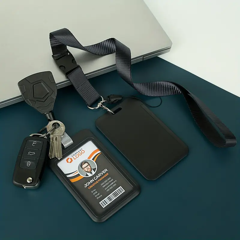 Retractable Keychain Belt Clip Heavy Duty Retractable Id - Temu