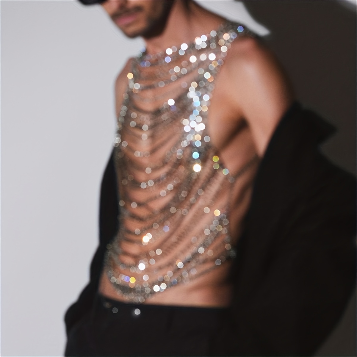 MULTILAYER SEQUINS BELLY CHAIN