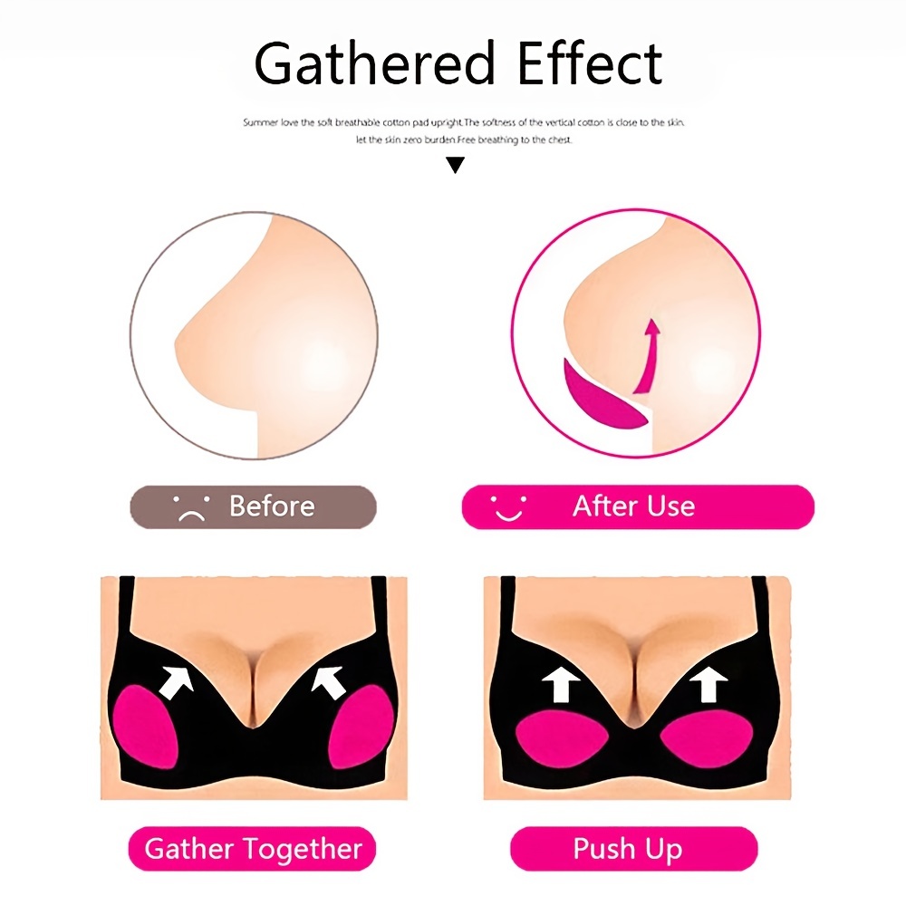 Womens Bra Inserts Silicone Large - Bra Pads Inserts Push Up Breast Enhancer