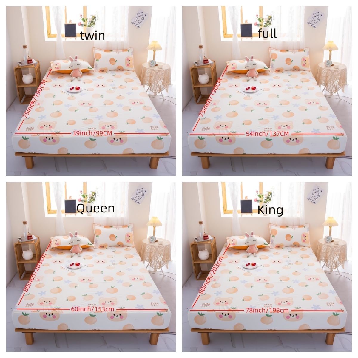Cheap Without pillowcase Mattress Cover Thick Quilted Fitted Bed Sheet  Fashion Printed Bedding Queen King Non-slip Sheet Dust Cover
