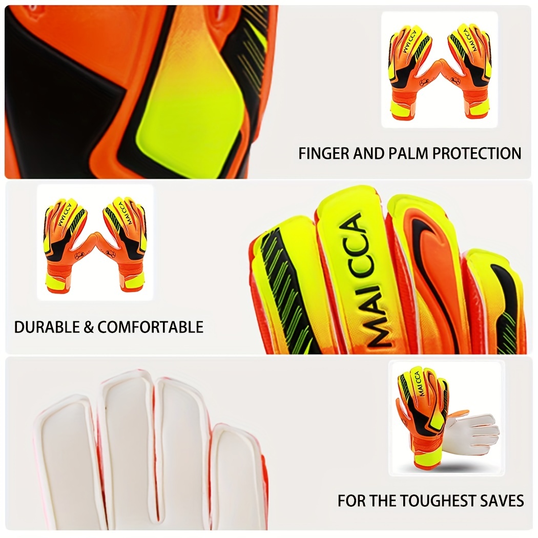 Guantes portero, guantes fútbol portero con agarre fuerte, guantes fútbol  con soporte para los dedos, guantes - AliExpress