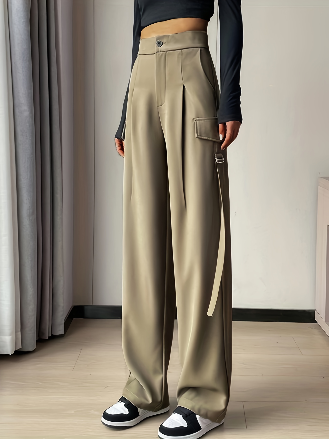 Pantalones Cargo Mujer - Temu Spain