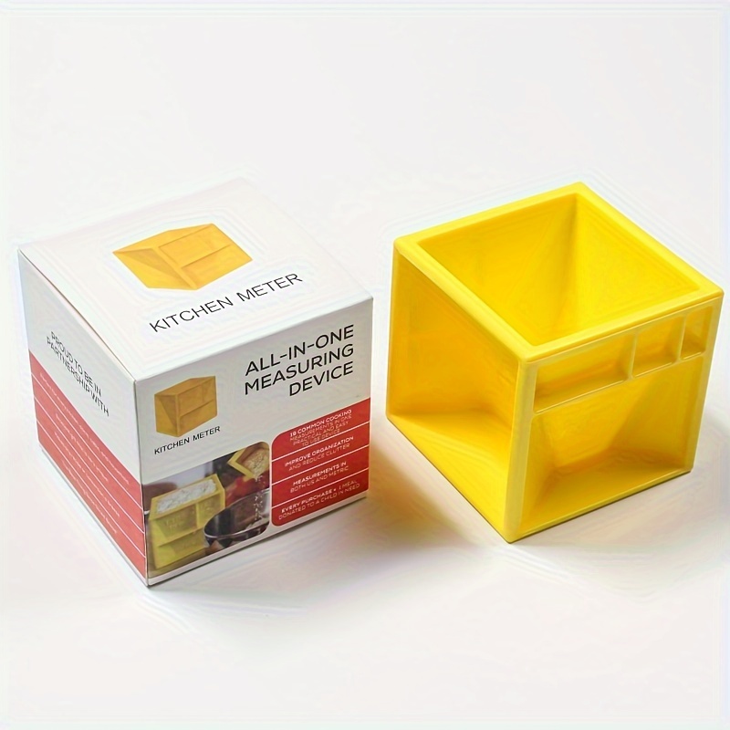 1pc, Measuring Cube For Cooking And Baking, Kitchen Multi-functional  Kitchen Measuring Container, Small Tools Measuring Cup With Scale, Cooking  Baking