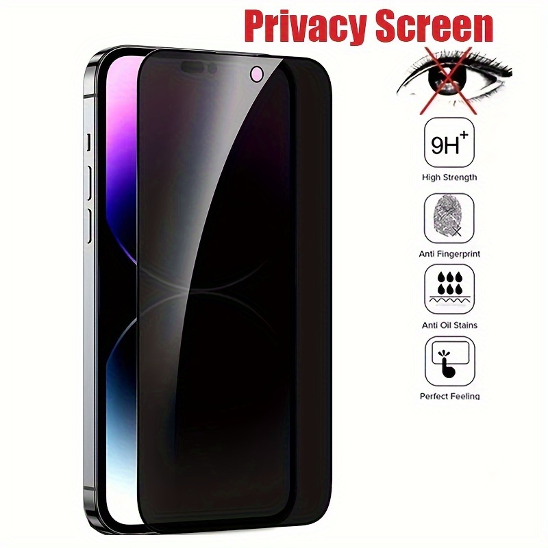 

1pc Privacy Screen For 11 12 13 14 Protective Glass For 15 Plus 15 Pro Max Anti-peep Glass