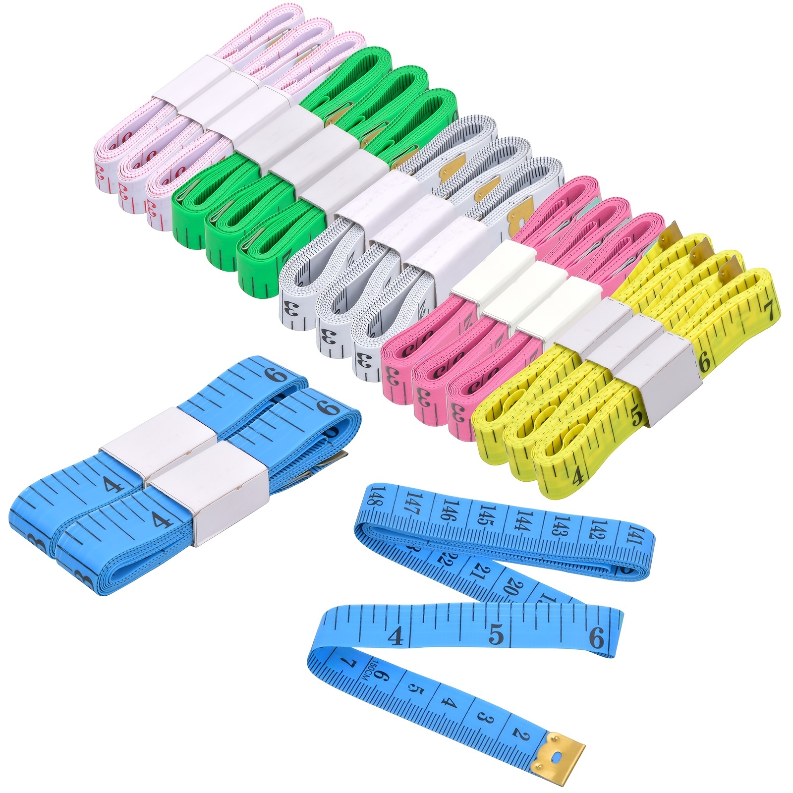 1.5m Color Soft Measuring Tape Garment Measuring Ruler Scale Ruler Body  Measuring Ruler Sewing Double-sided Flat Ruler Tape