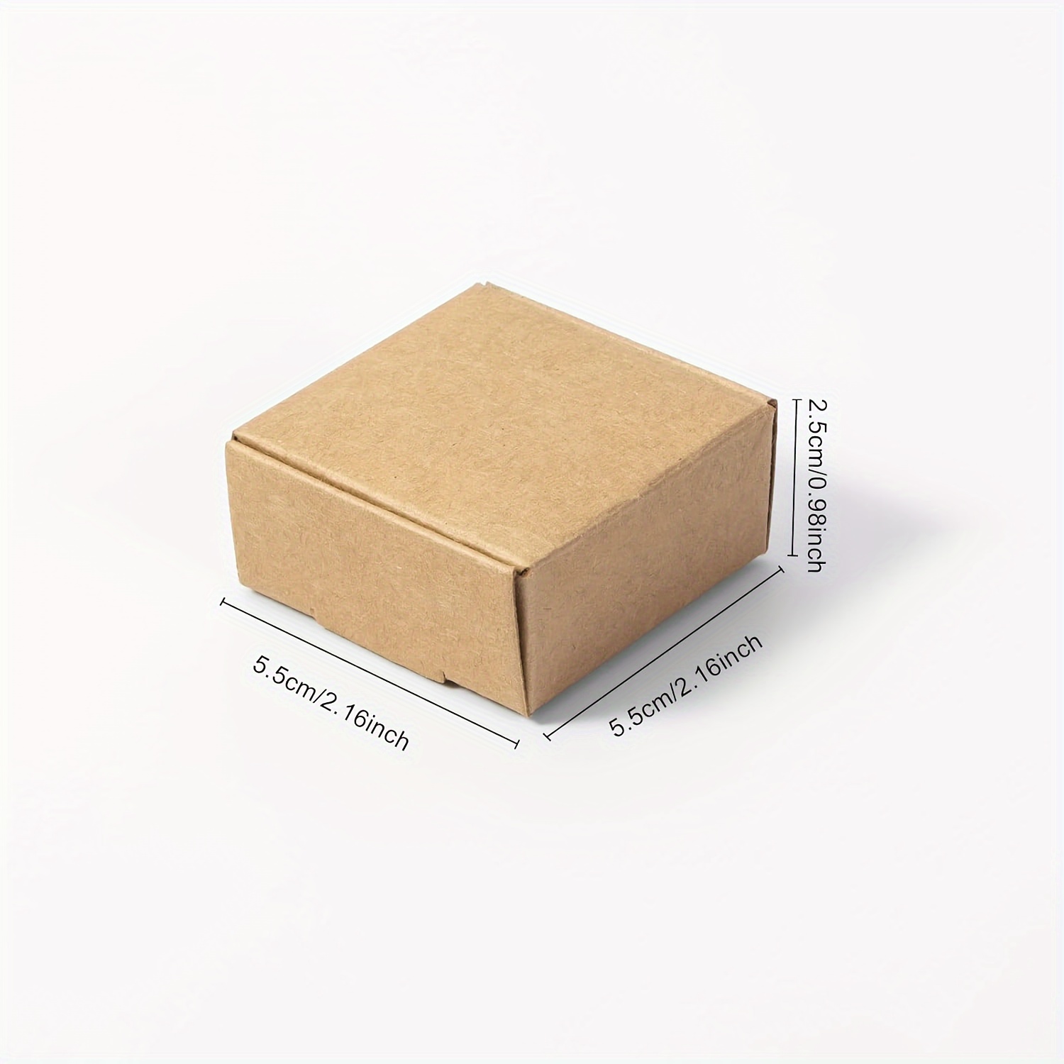 50 Mini Cardboard Boxes Leather Paper Gift Box For Jewelry - Temu